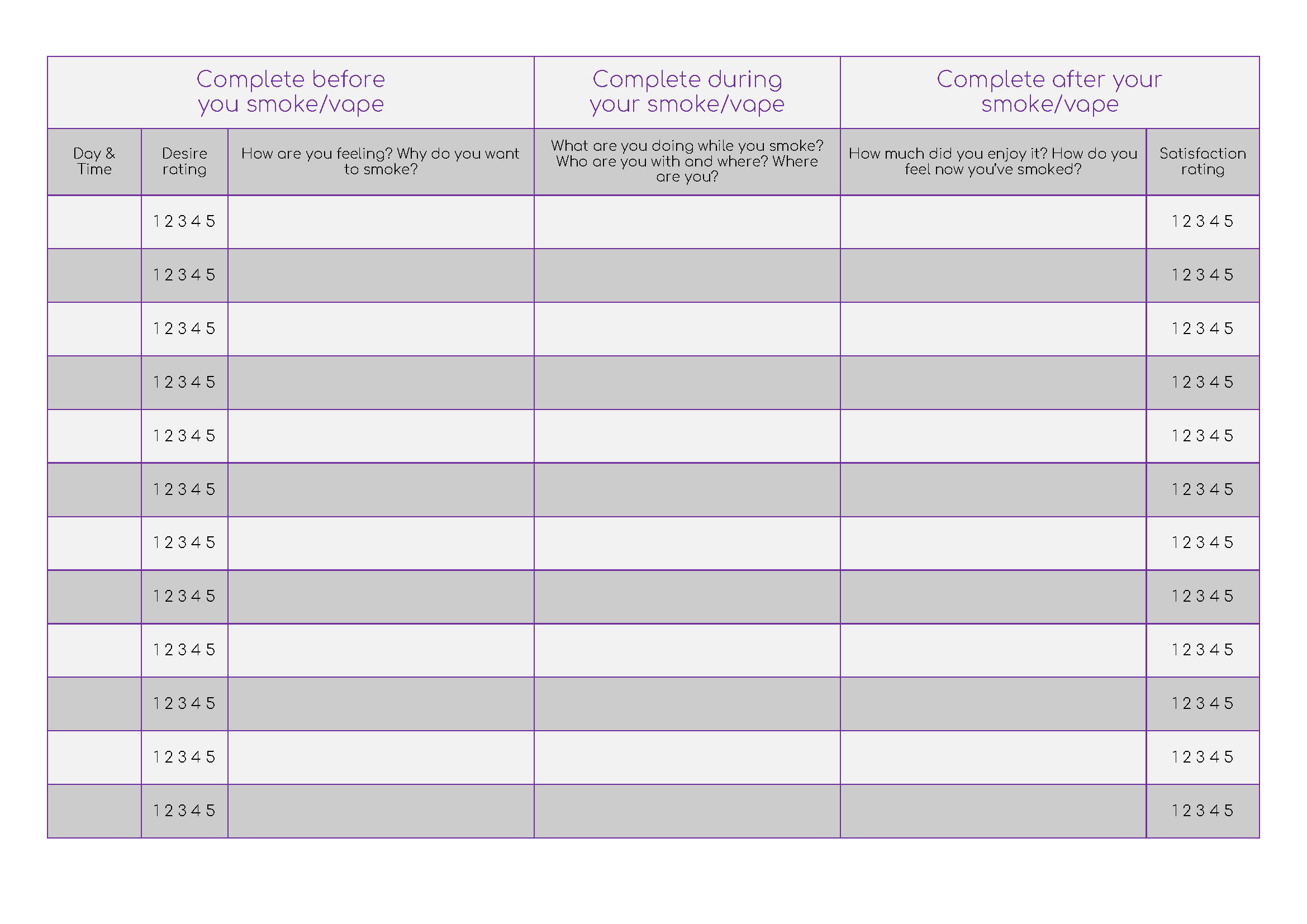 Smoking Cessation Journal 2019 My Heart & Mind
